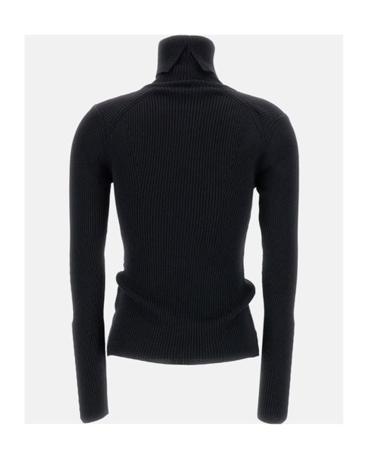 Junya Watanabe Blue Turtleneck Knitted Jumper