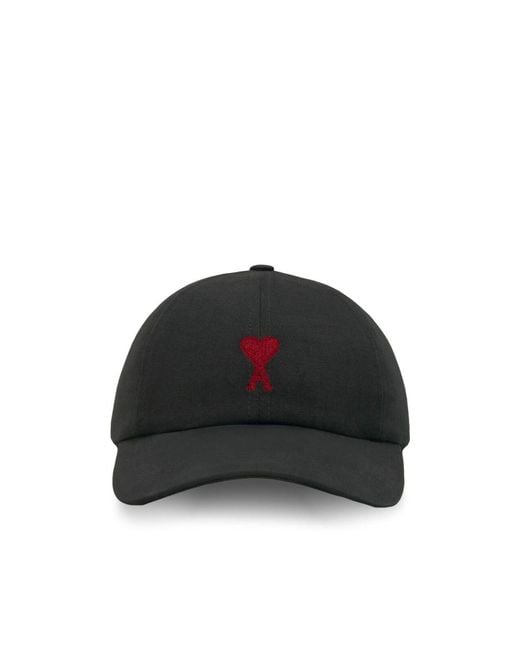 AMI Black Logo Hat for men