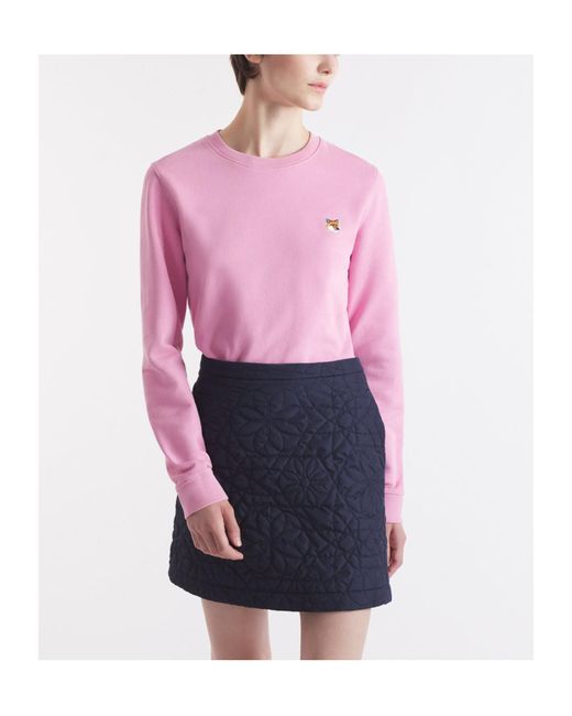 Maison Kitsuné Pink Fox Head Patch Hoodie