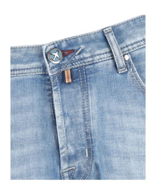 Jacob Cohen Blue Belt-Loop Jeans for men