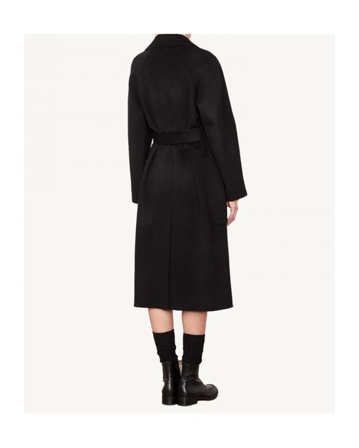 Officine Generale Black Single-Breasted Coat