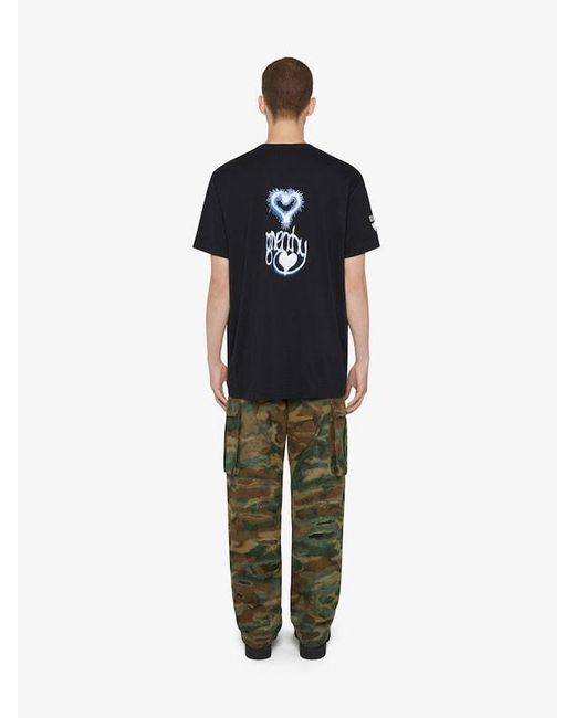 Givenchy Black Graphic Printed T-Shirt for men