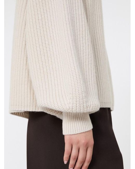 Max Mara Natural Relaxed-Cut Wool And Cashmere Sweater