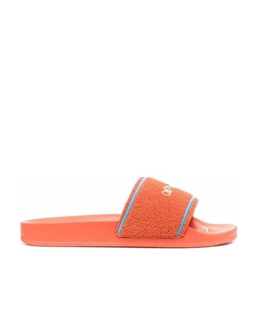 Off-White c/o Virgil Abloh Embroidered-Logo Slides for men