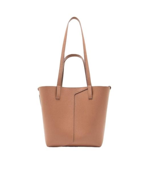 Emporio Armani Brown Logo-Print Tote Bag