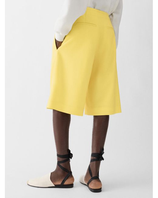 Jacquemus Yellow Le Short Moisson High-Waist Shorts for men