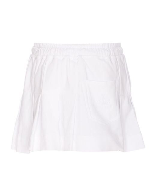 Vivienne Westwood White Cheerleader Skirt