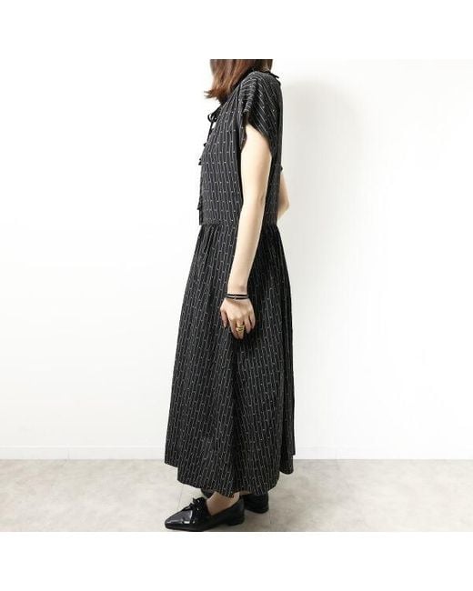 Céline Black Striped Dress
