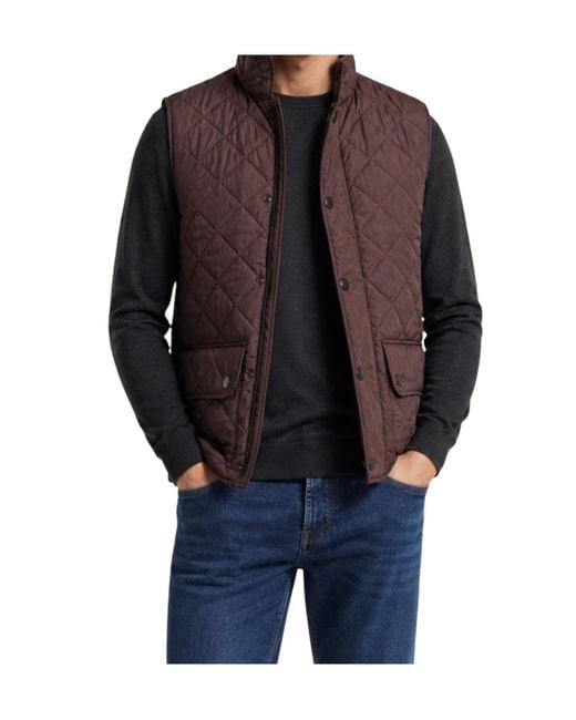 Barbour Purple High-Neck Vest for men
