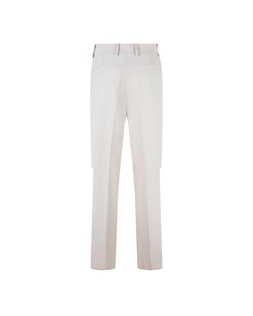 Off-White c/o Virgil Abloh Gray Mid-Rise Slim-Fit Trousers for men