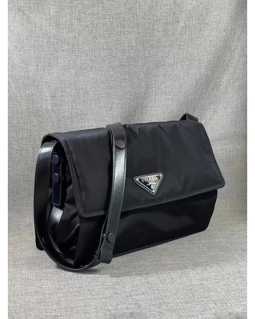 Prada Black Logo Shoulder Bag