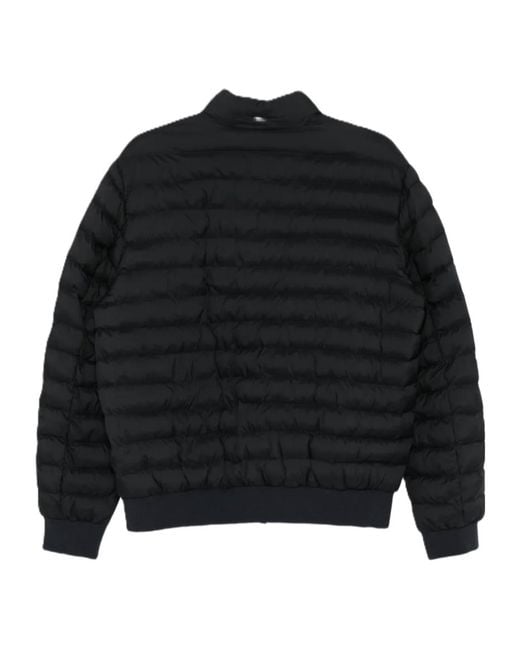 Herno Black Pocket Quilted Jacket for men