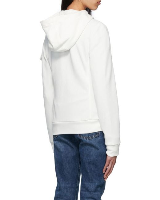 Moncler White Hooded Padded Jacket
