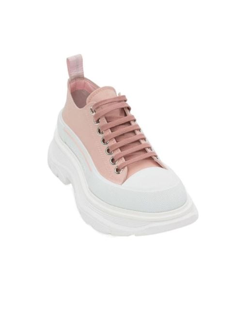 McQueen Pink Tread Slick Sneakers