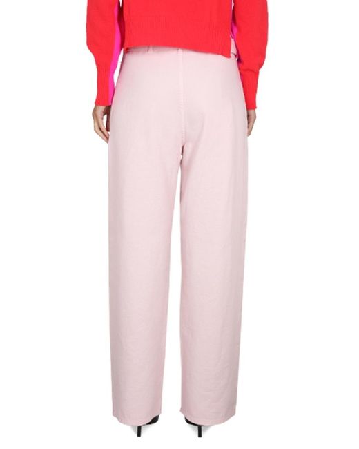 Philosophy Di Lorenzo Serafini Pink Belt Ring Denim Trousers
