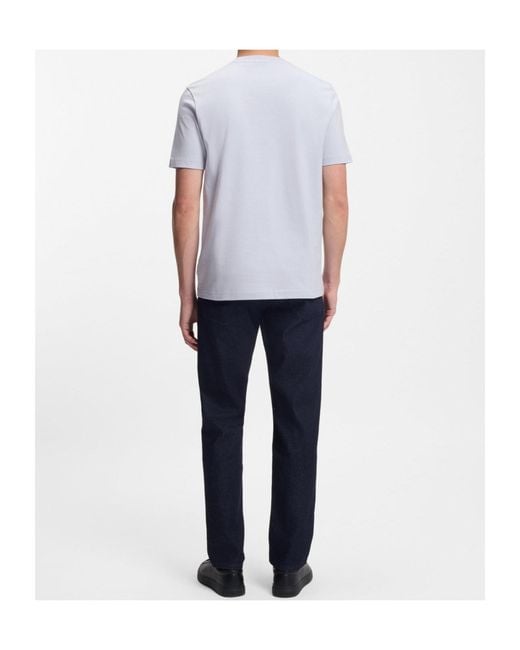 Boss White Logo-Graphic T-Shirt for men
