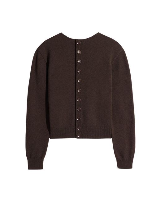 Lemaire Brown Reversible Buttoned Sweater