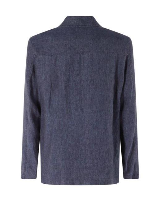 Seventy Blue Long-Sleeve Casual Jacket for men
