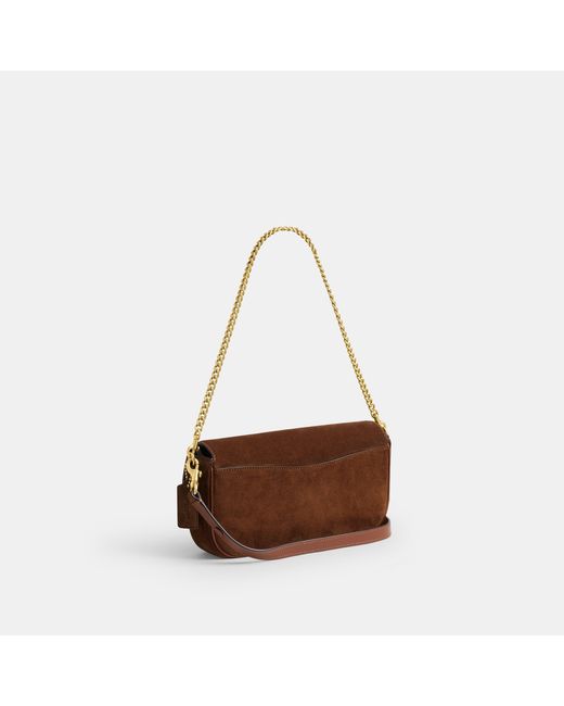 COACH Brown Simple Single-Shoulder Bag