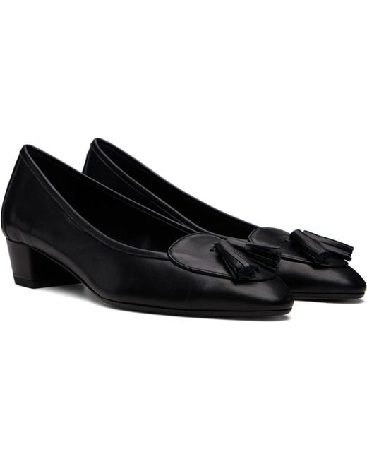 Aeyde Black Valentine Tassel-Detail Leather Pumps