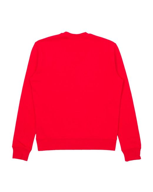 MSGM Red Logo Hoodie