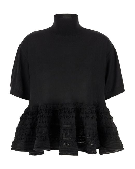 Alaïa Black Alaïa Crinoline Top