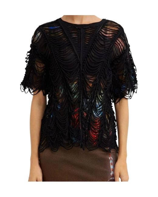 Jean Paul Gaultier Black Double-Layered T-Shirt