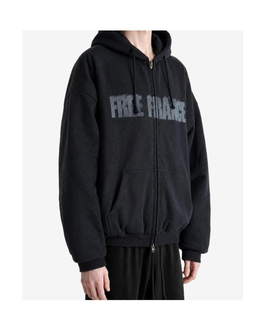 Vetements Black Long-Sleeve Sweatshirt for men
