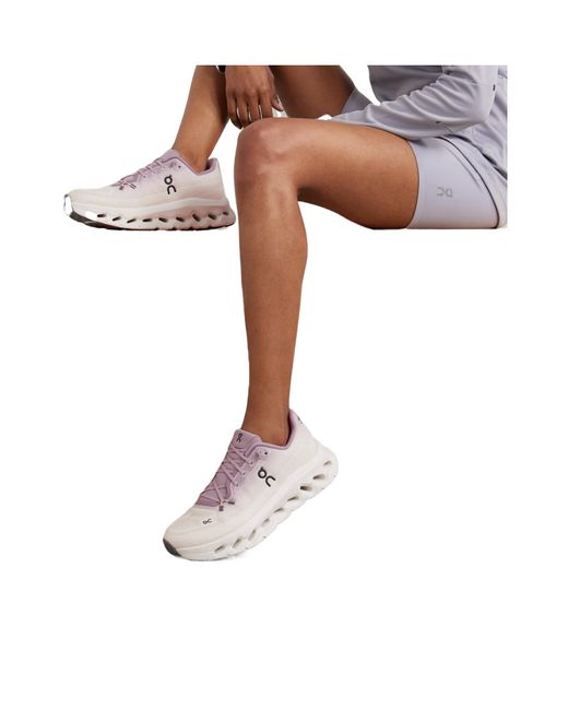 On Shoes Pink Stretch Recycled-Knit Sneakers
