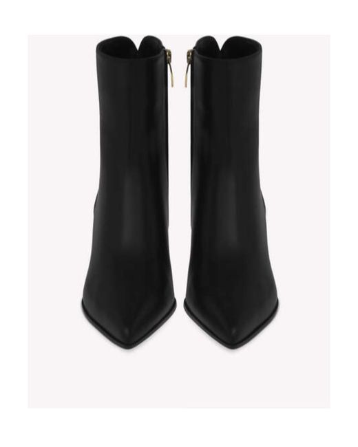 Gianvito Rossi Black Lyell 45 Ankle Boots