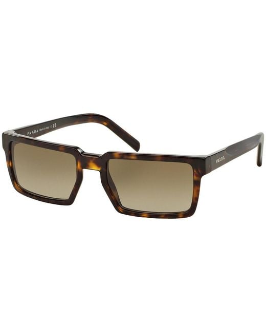 Prada Metallic Logo Gradient Sunglasses for men