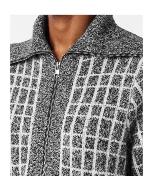 Varley Gray Half-Zip Knit Sweater
