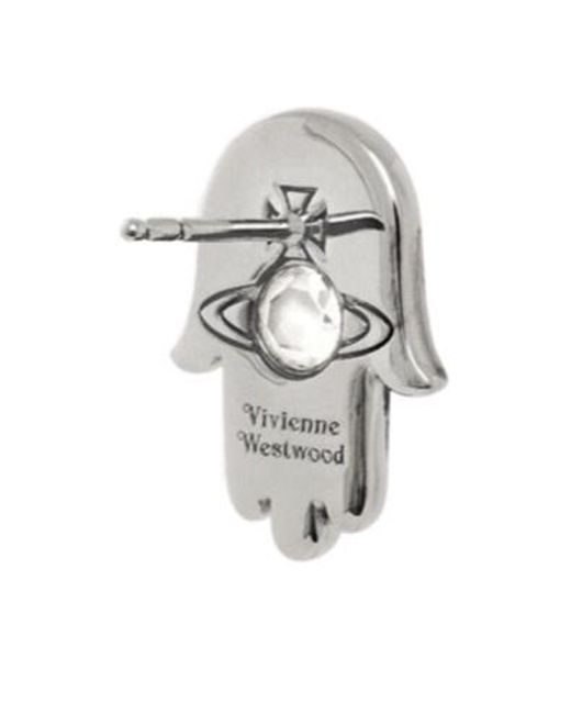 Vivienne Westwood Gray Marzio Single Stud for men