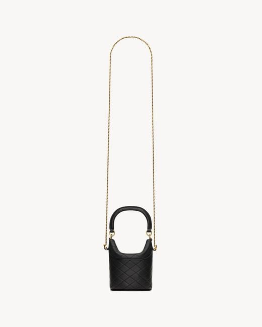 Saint Laurent Black Gaby Mini Bucket
