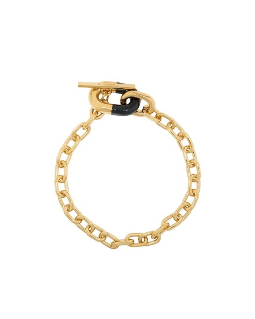 Rabanne Metallic Rabanne Two-Toned Chain Bracelet