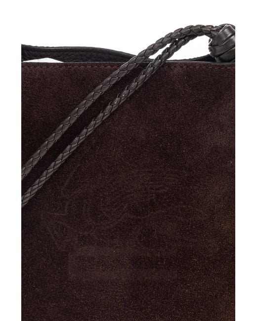 Etro Brown Pegaso Detailed Shoulder Bag
