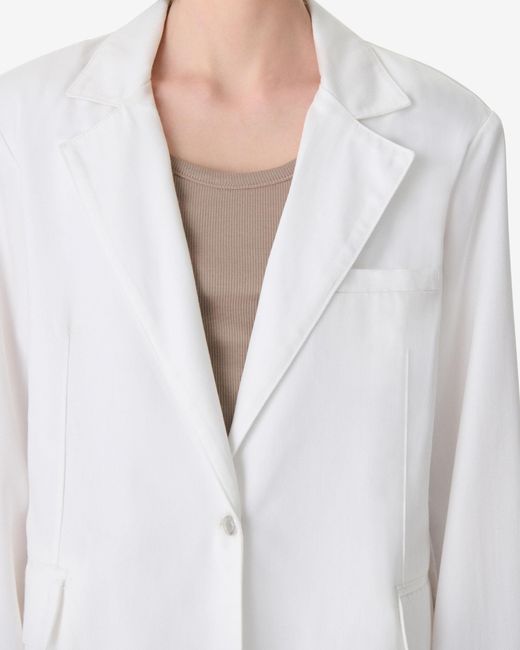 IRO White Tiki Single-Breasted Blazer