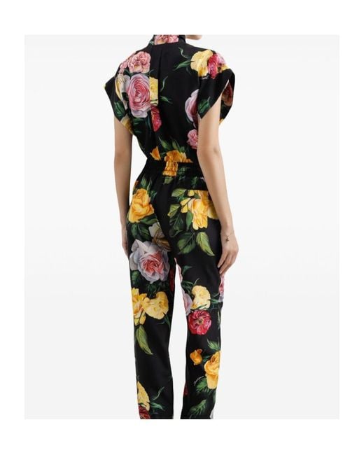 Dolce & Gabbana Multicolor Silk Button-Up Shirt For