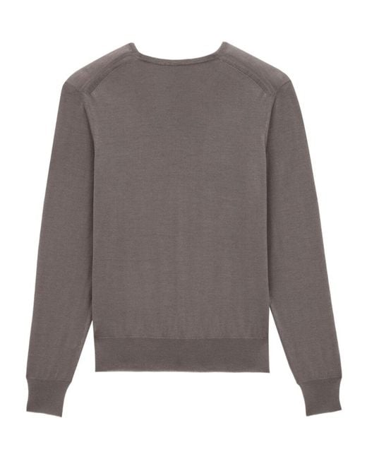 Saint Laurent Gray Saint Laone Sizerent Sweater for men
