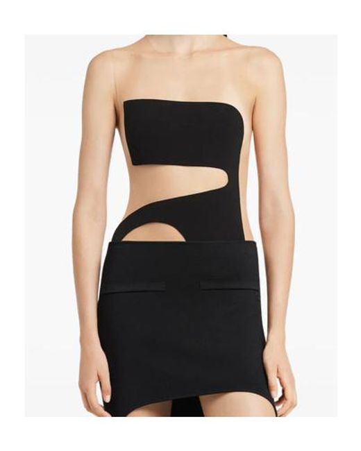 Courreges Black Courrèges Cut-Out Detailed Bodysuit