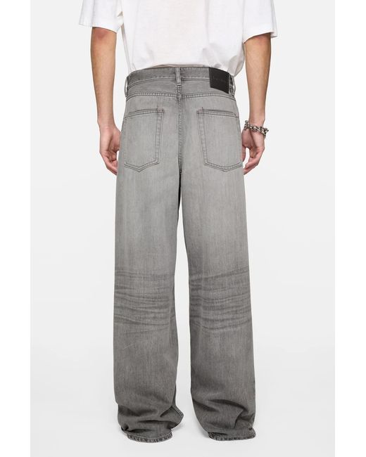 Acne Gray Loose Fit Jeans for men
