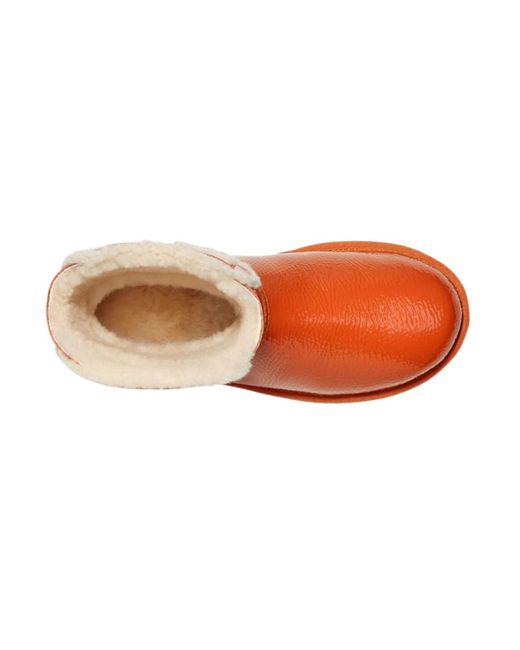 Ugg Orange X Telfar Logo Mini Crinkle Boots for men
