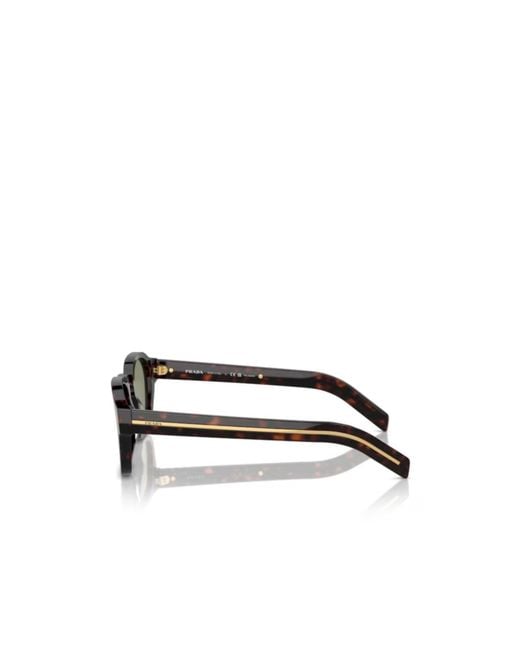 Prada Metallic Eyewear Square Frame Sunglasses for men