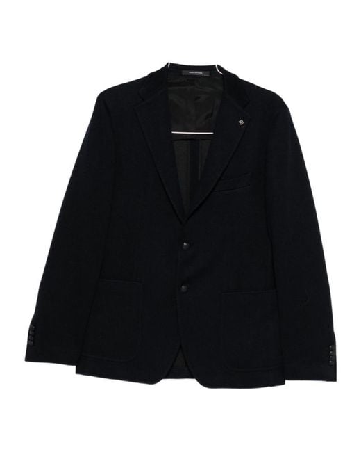 Tagliatore Black Long-Sleeved Jacket for men
