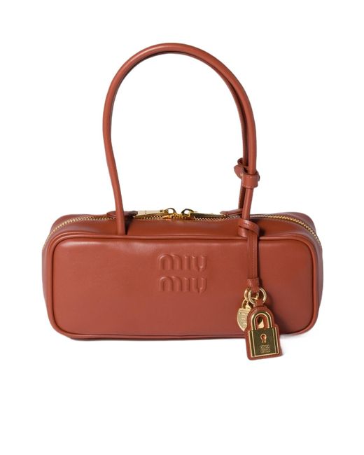 Miu Miu Red Beau Leather Bag