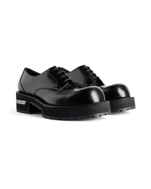 Balenciaga Black Venom Derby Lace-Up Shoes for men