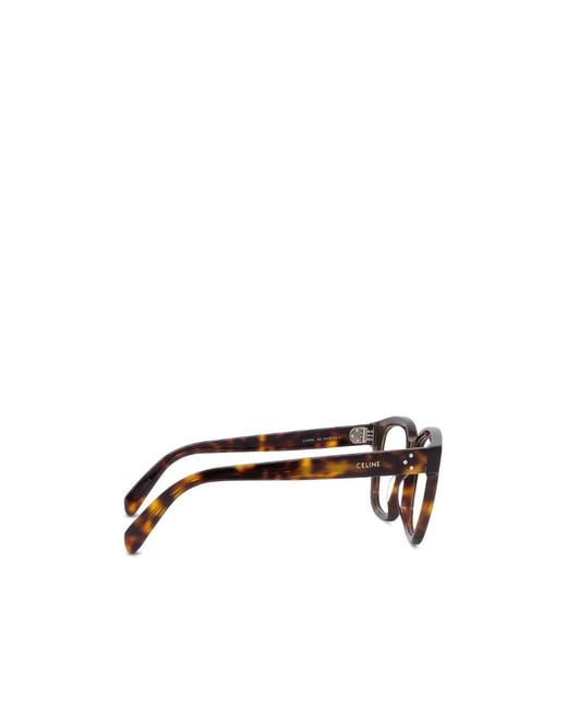 Céline White Logo Printed Glasses