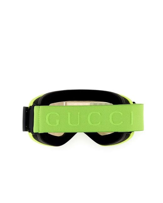 Gucci Green Logo Strap Ski Mask for men