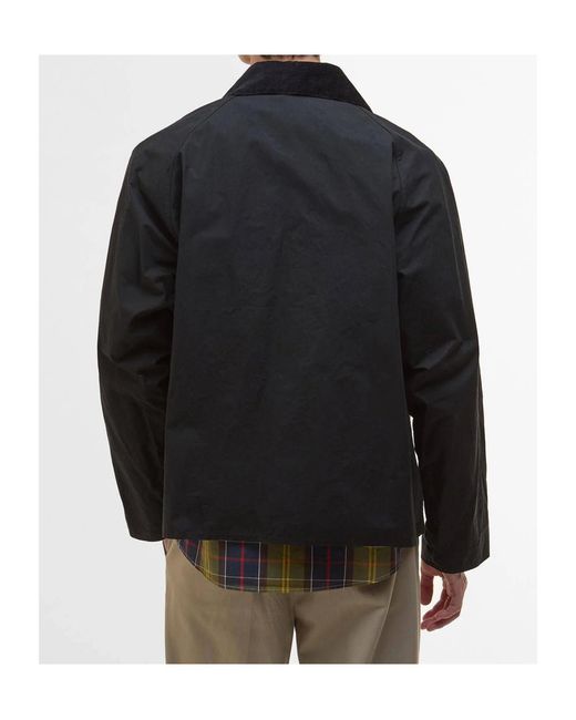 Barbour Black Logo-Embroidered Long-Sleeved Jacket for men