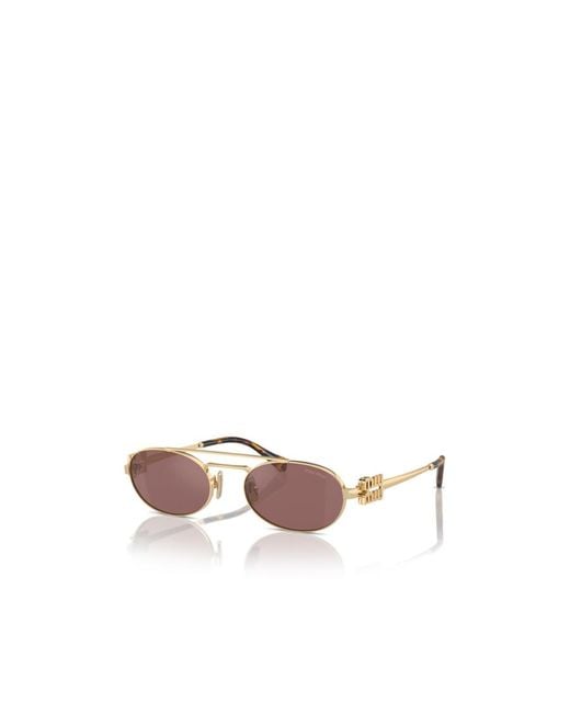 Miu Miu Multicolor Eyewear Oval-Frame Sunglasses